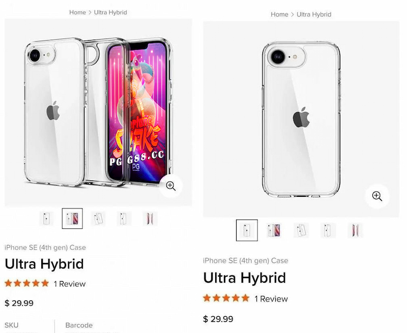 iPhone SE 4突袭发布!PG模拟器网站曝光全新按钮和保护壳设计