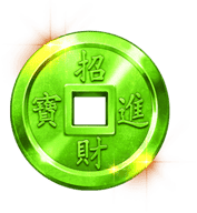 PP电子财神聚宝盒-绿色BONUS硬币